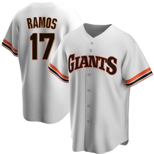 Men's San Francisco Giants Heliot Ramos Replica White Home Cooperstown Collection Jersey