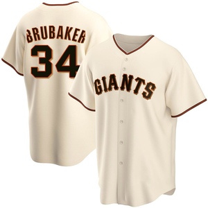 Men's San Francisco Giants JT Brubaker Replica Cream Home Jersey
