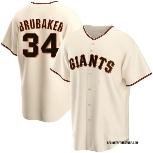 Men's San Francisco Giants JT Brubaker Replica Cream Home Jersey