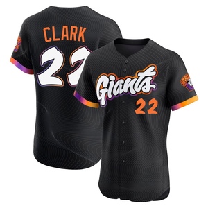 Men's San Francisco Giants Jack Clark Elite Anthracite 2025 City Connect Jersey