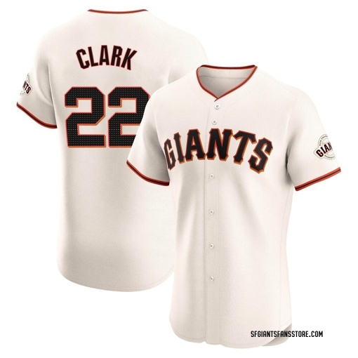 Men's San Francisco Giants Jack Clark Elite Cream Home Jersey