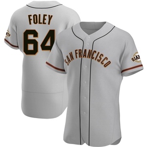 Men's San Francisco Giants Jason Foley Authentic Gray Road Jersey