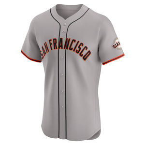 Men's San Francisco Giants Jeff Samardzija Elite Gray Road Jersey