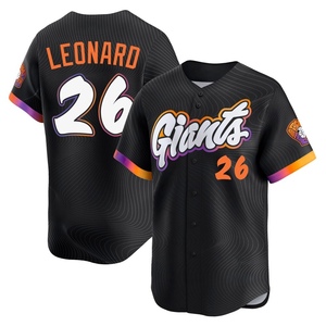 Men's San Francisco Giants Jeffrey Leonard Limited Anthracite 2025 City Connect Jersey