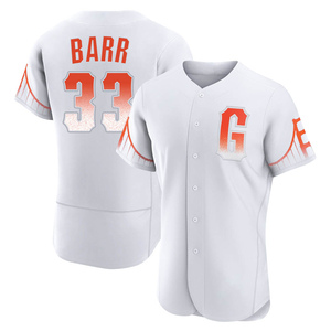 Men's San Francisco Giants Jim Barr Authentic White 2021 City Connect Jersey