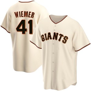 Men's San Francisco Giants Joey Wiemer Replica Cream Home Jersey