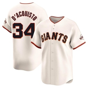 Men's San Francisco Giants John D'acquisto Limited Cream Home Jersey