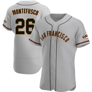 Men's San Francisco Giants John Montefusco Authentic Gray Road Jersey