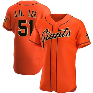 Men's San Francisco Giants Jung Hoo Lee Authentic Orange Alternate Jersey