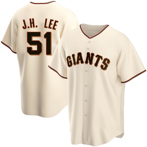 Men's San Francisco Giants Jung Hoo Lee Replica Cream Home Jersey
