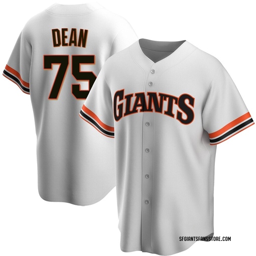 Men's San Francisco Giants Justin Dean Replica White Home Cooperstown Collection Jersey