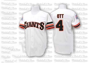 Men's San Francisco Giants Mel Ott Replica White Throwback Jersey