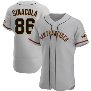 Men's San Francisco Giants Nicholas Sinacola Authentic Gray Road Jersey