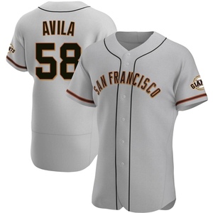 Men's San Francisco Giants Nick Avila Authentic Gray Road Jersey