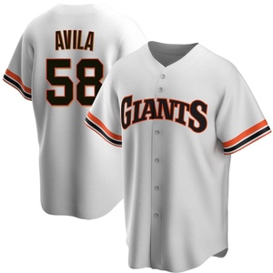 Men's San Francisco Giants Nick Avila Replica White Home Cooperstown Collection Jersey