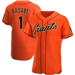 Men's San Francisco Giants Osleivis Basabe Authentic Orange Alternate Jersey