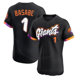 Men's San Francisco Giants Osleivis Basabe Elite Anthracite 2025 City Connect Jersey