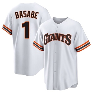 Men's San Francisco Giants Osleivis Basabe Limited White Throwback Cooperstown Collection Jersey