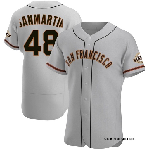 Men's San Francisco Giants Reiver Sanmartin Authentic Gray Road Jersey