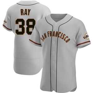 Men's San Francisco Giants Robbie Ray Authentic Gray Road Jersey