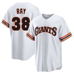 Men's San Francisco Giants Robbie Ray Limited White Throwback Cooperstown Collection Jersey