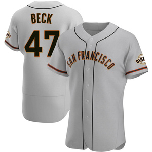 Men's San Francisco Giants Rod Beck Authentic Gray Road Jersey