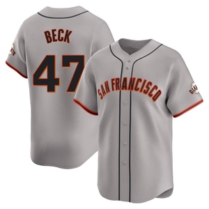 Men's San Francisco Giants Rod Beck Limited Gray Away Jersey