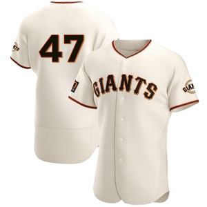 Men's San Francisco Giants Ryan Borucki Authentic Cream Home Jersey