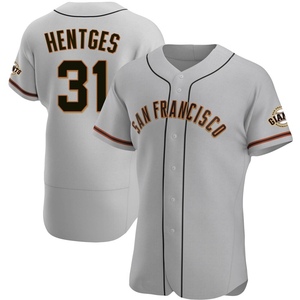 Men's San Francisco Giants Sam Hentges Authentic Gray Road Jersey