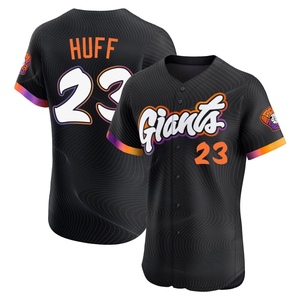 Men's San Francisco Giants Sam Huff Elite Anthracite 2025 City Connect Jersey