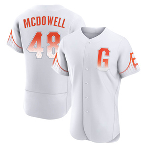 Men's San Francisco Giants Sam Mcdowell Authentic White 2021 City Connect Jersey