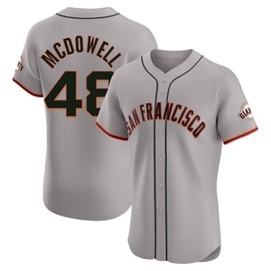 Men's San Francisco Giants Sam Mcdowell Elite Gray Road Jersey