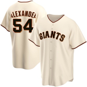 Men's San Francisco Giants Scott Alexander Replica Cream Home Jersey