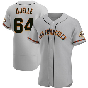 Men's San Francisco Giants Sean Hjelle Authentic Gray Road Jersey