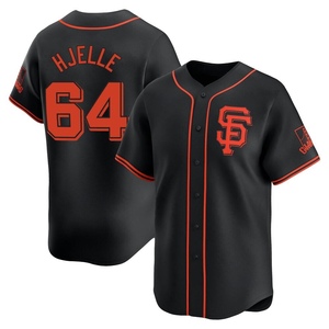 Men's San Francisco Giants Sean Hjelle Limited Black Alternate Jersey