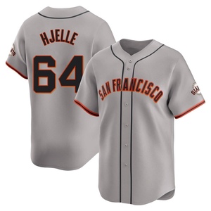 Men's San Francisco Giants Sean Hjelle Limited Gray Away Jersey