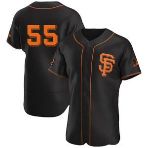 Men's San Francisco Giants Tim Lincecum Authentic Black Alternate Jersey