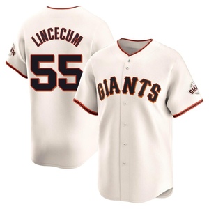 Men's San Francisco Giants Tim Lincecum Limited Cream Home Jersey