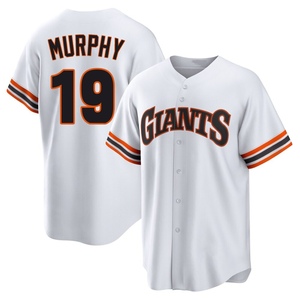 Men's San Francisco Giants Tom Murphy Limited White Throwback Cooperstown Collection Jersey