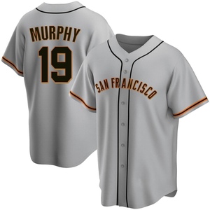 Men's San Francisco Giants Tom Murphy Replica Gray Road Jersey