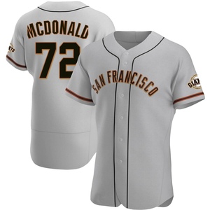 Men's San Francisco Giants Trevor McDonald Authentic Gray Road Jersey