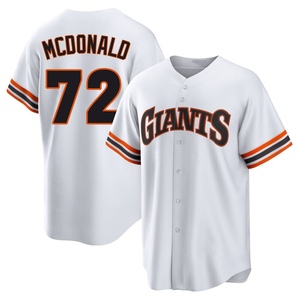 Men's San Francisco Giants Trevor McDonald Limited White Throwback Cooperstown Collection Jersey