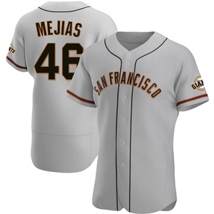Men's San Francisco Giants Ubert Mejias Authentic Gray Road Jersey