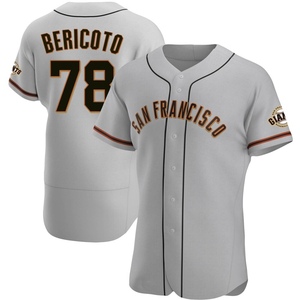 Men's San Francisco Giants Victor Bericoto Authentic Gray Road Jersey