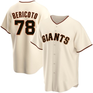 Men's San Francisco Giants Victor Bericoto Replica Cream Home Jersey