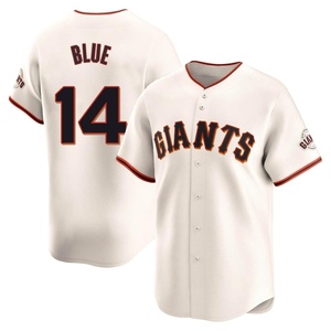 Men's San Francisco Giants Vida Blue Limited Blue Cream Home Jersey
