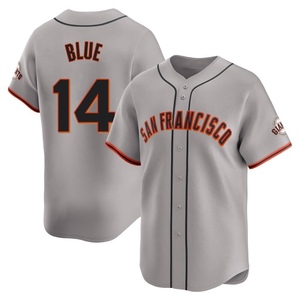 Men's San Francisco Giants Vida Blue Limited Blue Gray Away Jersey