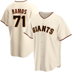 Men's San Francisco Giants Wilkin Ramos Replica Cream Home Jersey