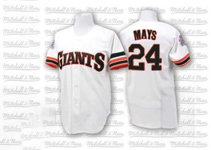 Men's San Francisco Giants Willie Mays Authentic White 1989 Throwback Jersey