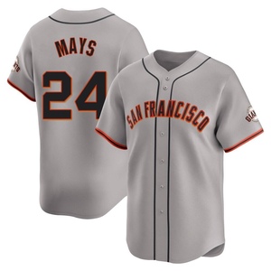 Men's San Francisco Giants Willie Mays Limited Gray Away Jersey